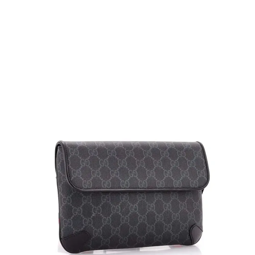 Gucci Web Flap Belt Bag Gg Coated #235033G88B - Picture 2 of 7